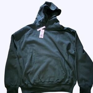 Wild Fable Perfect Oversized Hoodie Dark Green Cotton Blend Pullover NWT Large